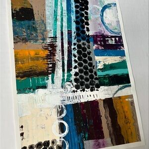 Unframed abstract wall art 9x12 original painting